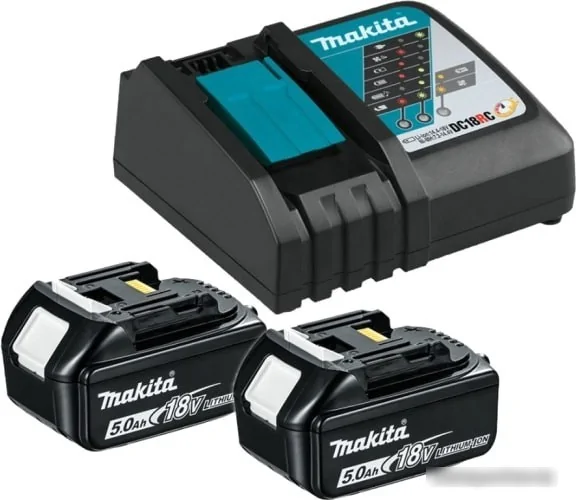 Аккумулятор с зарядным устройством Makita BL1850B + DC18RC 191L74-5 (18В/5 Ah + 7.2-14.4В)