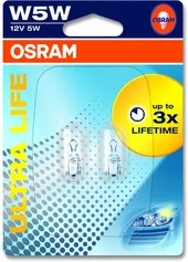 Галогенная лампа Osram W5W Original Line 2шт [2825-02B]