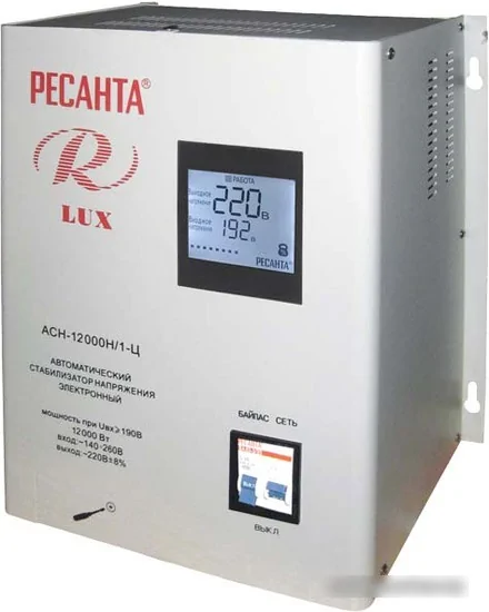 Стабилизатор напряжения Ресанта Lux АСН-12000Н/1-Ц