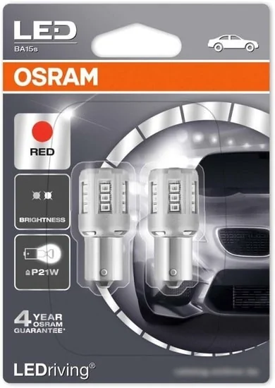 Светодиодная лампа Osram P21W 7456R-02B 2шт