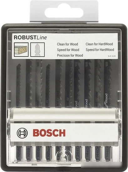 Набор оснастки Bosch 2607010540 (10 предметов)