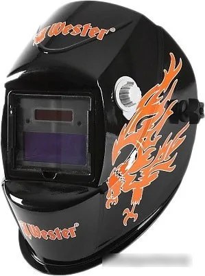 Сварочная маска Wester WH8 990-075 (черный/оранжевый)