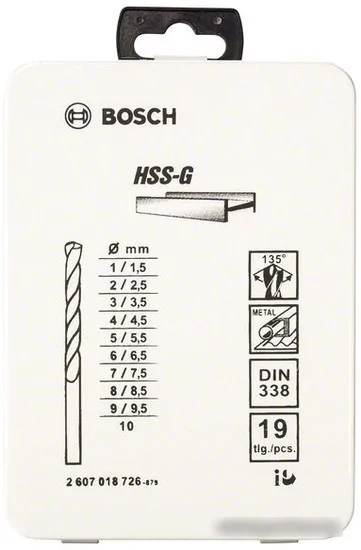 Набор оснастки Bosch 2607018726 19 предметов