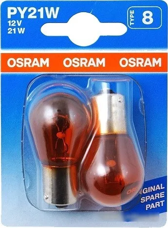 Галогенная лампа Osram PY21W Original Line 2шт [7507-02B]